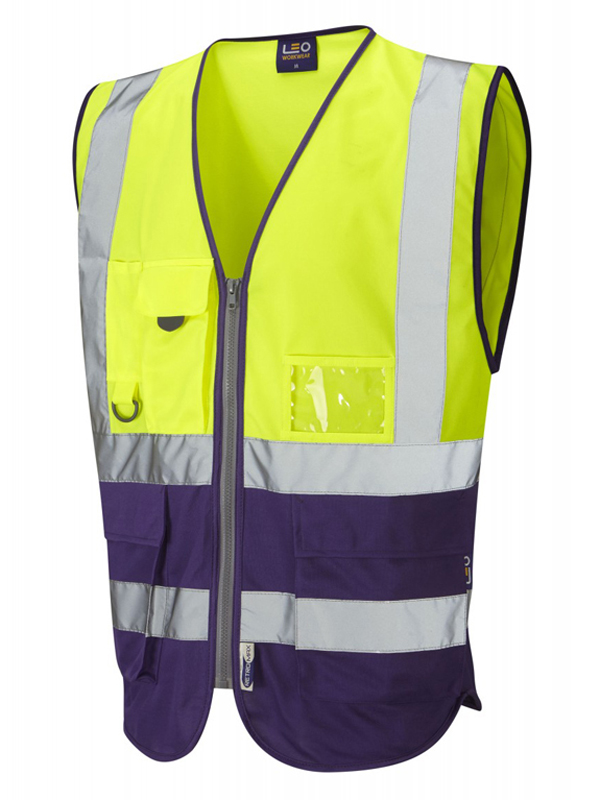 LYNTON ISO 20471 Class 1* Vest - Yellow-Purple